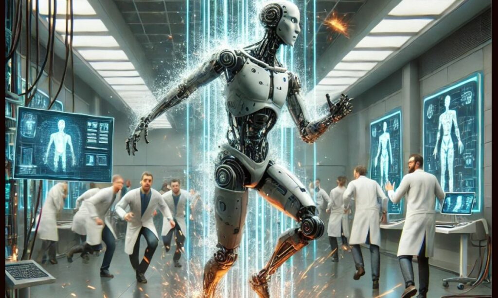 An illustrative image of a humanoid robot.