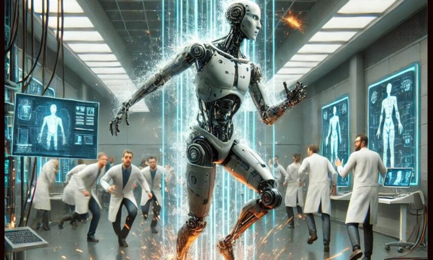 An illustrative image of a humanoid robot.