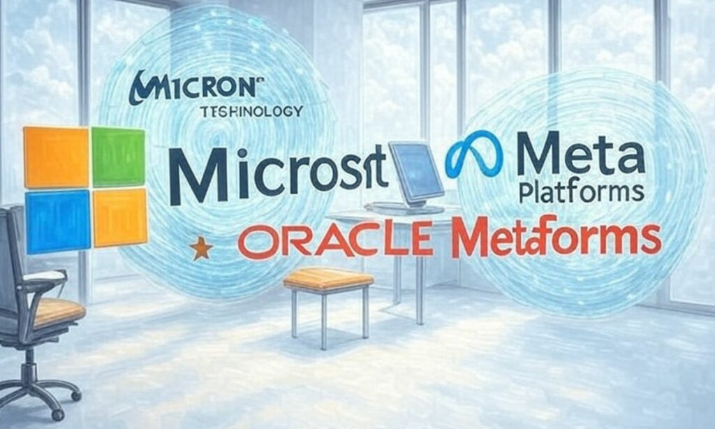 Micron, Oracle, and Meta spearheading AI arms race
