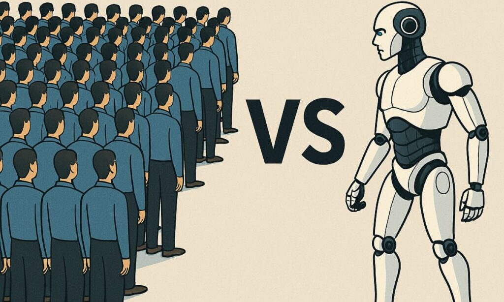 humans versus artificial intelligence