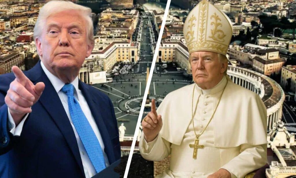 artificial intelligence image of pope donald trump