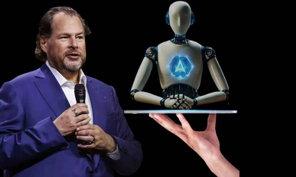 AI powers half of Salesforce operations as digital labor revolution unfolds.