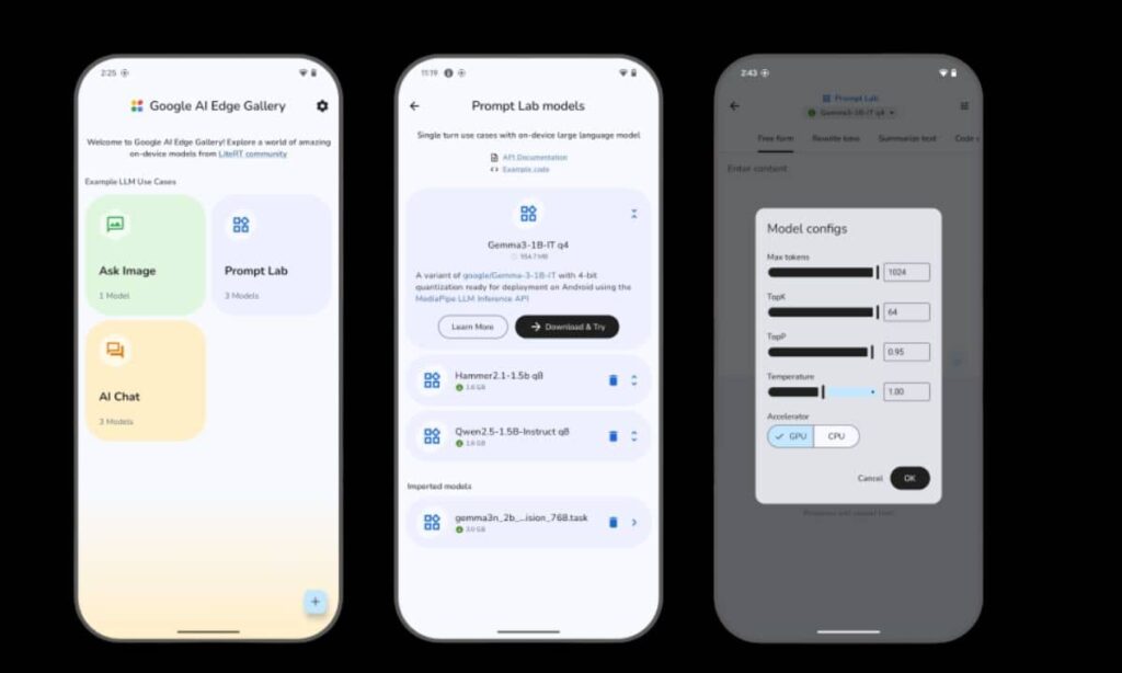 Google launches mobile artificial intelligence app.