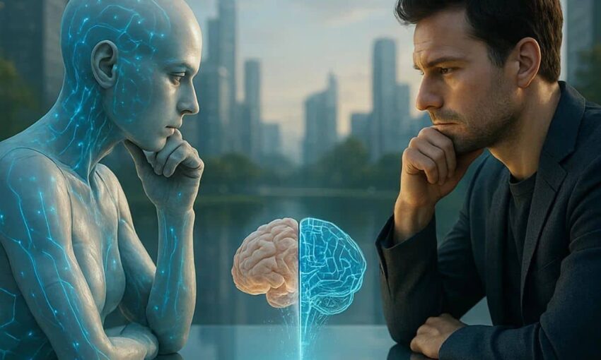 artificial intelligence brain thinks like human brain.