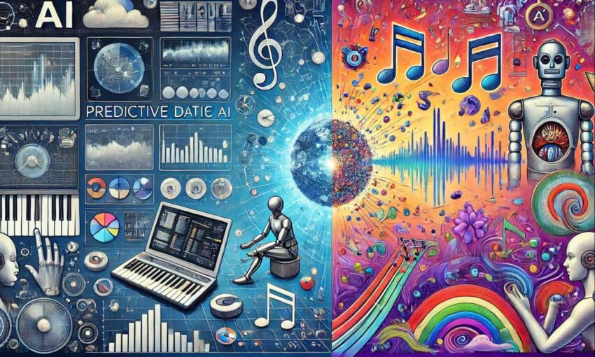 exploring difference between generative AI and predictive AI.