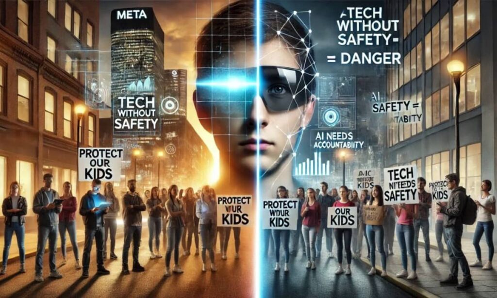 Meta unveils smart AI glasses amid parent protests.
