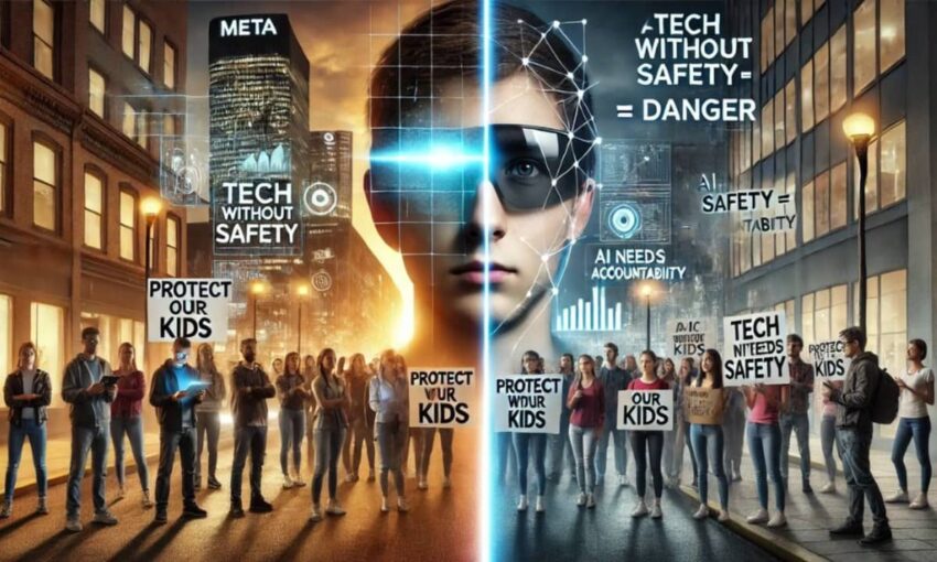 Meta unveils smart AI glasses amid parent protests.