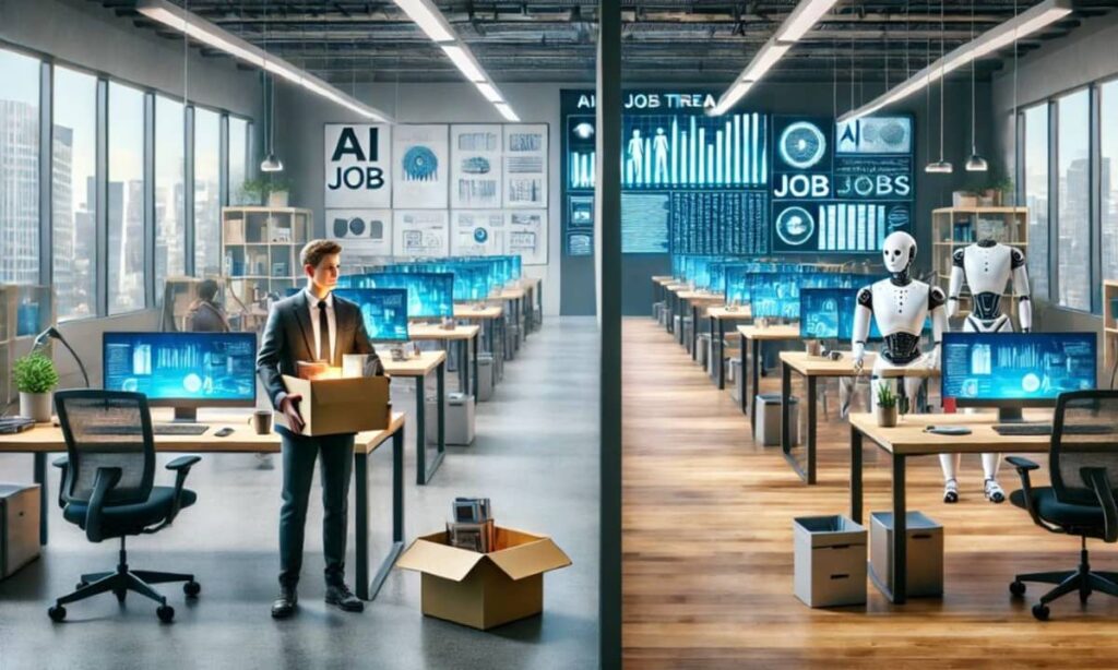 Entry level jobs losing out to AI; AI job threat real.