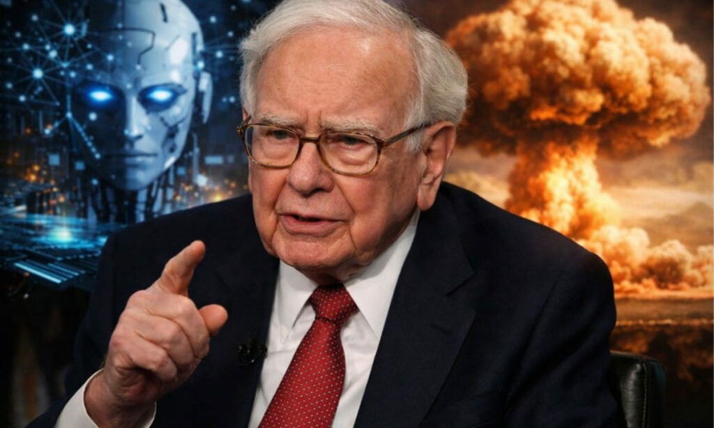 Warren Buffet warns of AI dangers compares threat with nuclear weapons.