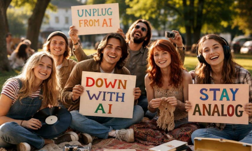 ai haters prefer analog lifestyle.