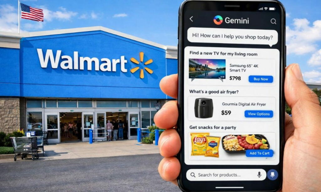 Walmart meets Gemini AI shopping assistant.