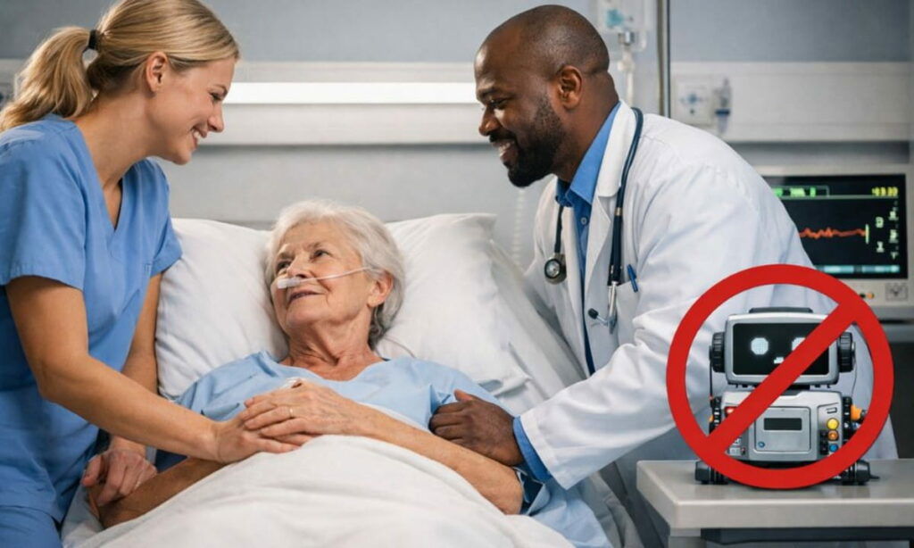 AI systems cannot take over role of medical caregiving.