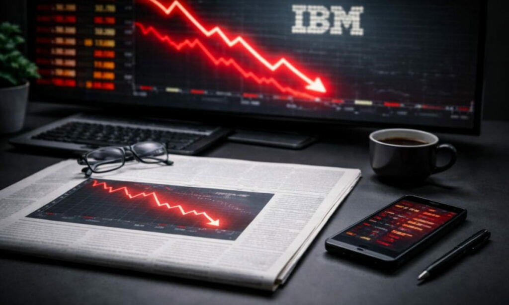 Speculative report fuels AI scare trade, IBM tumbles to 25-year low.