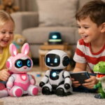 Kids playing with AI-powered toys.