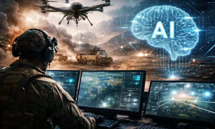 AI in military warfare accelerates battlefield decision-making.