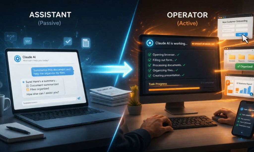 Claude AI shifts from assistant to operator.