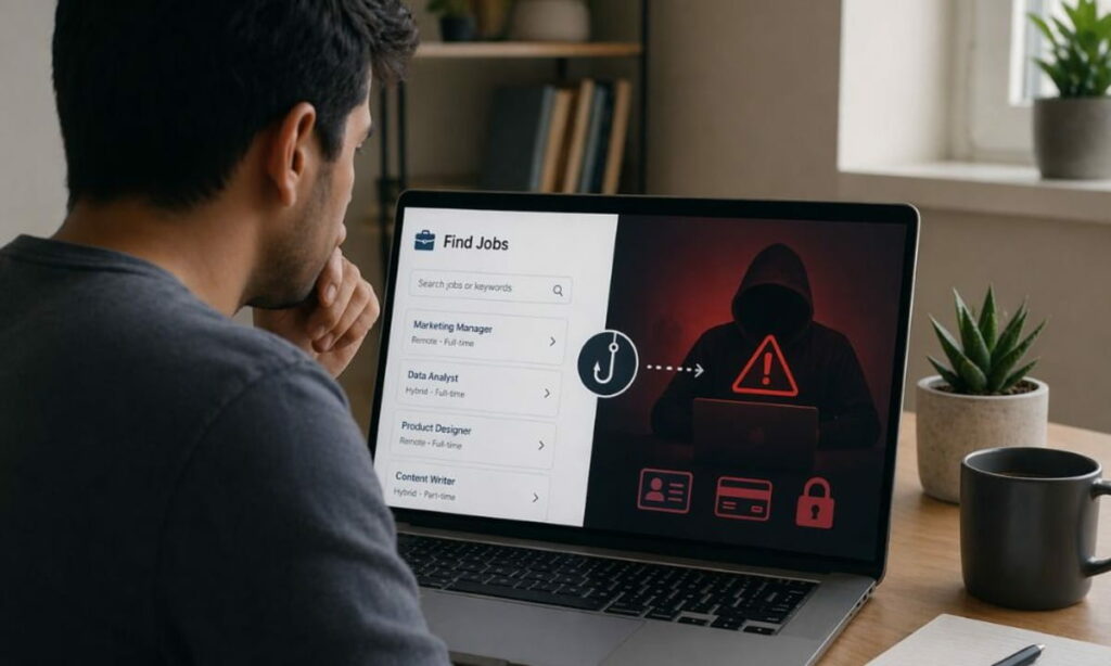 AI job scams rise as fake offers trick job hunters.