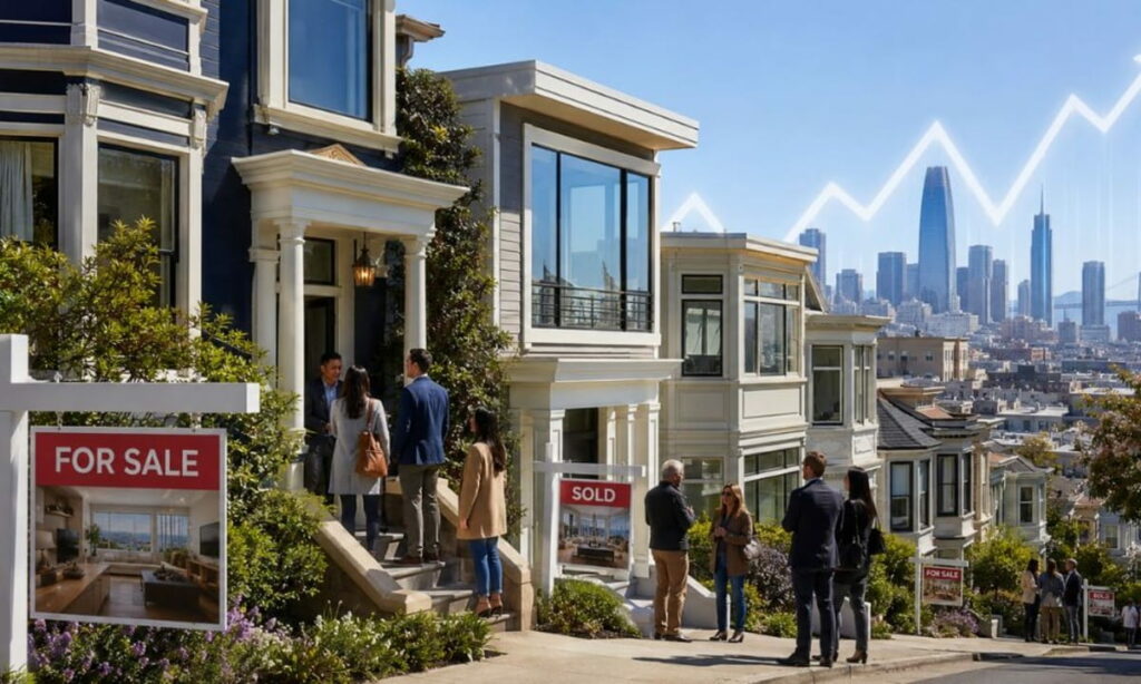 AI wealth fuels San Francisco housing frenzy.