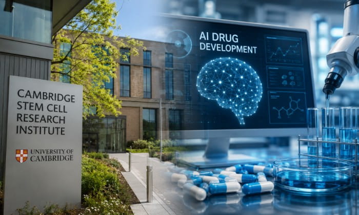 Cambridge wins £20 million hub to speed AI drug development.