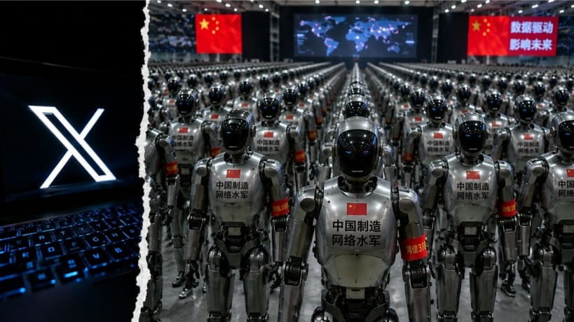 Chinese bot farm caught trying to sway a heated AI data center debate.